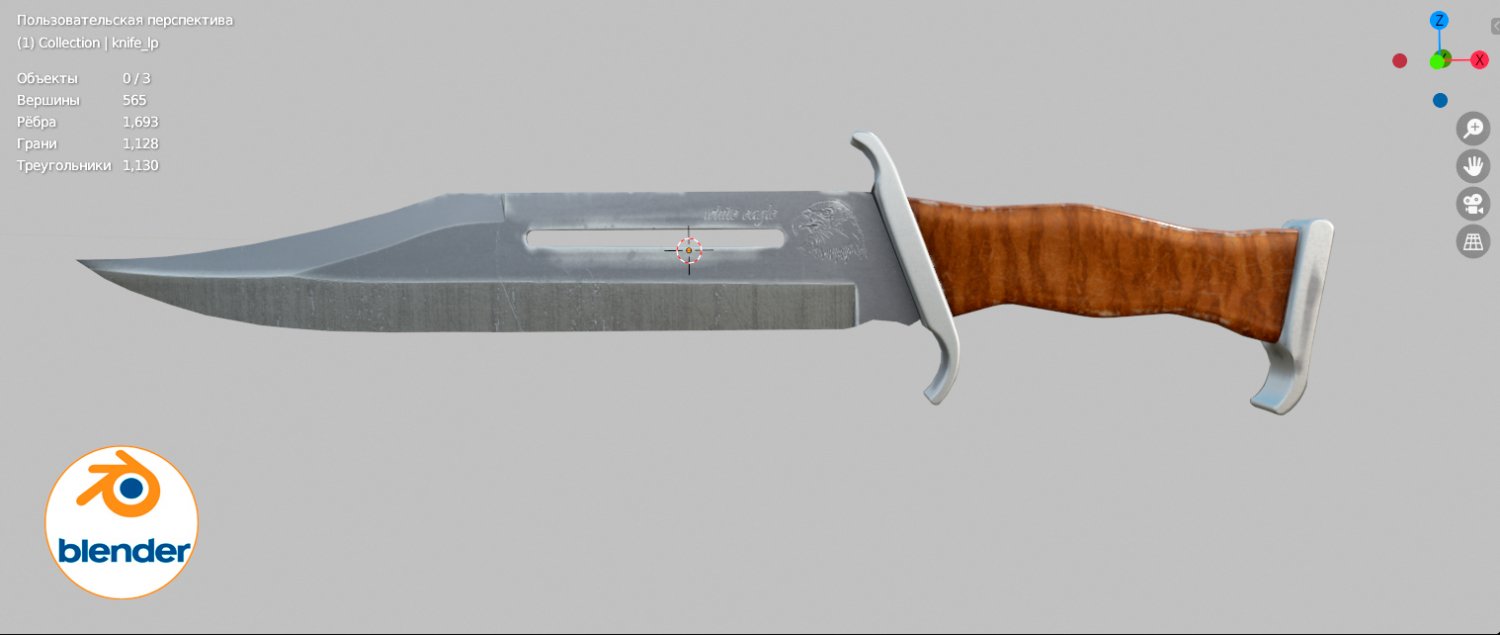 3d hand paint knife 3D Model in Other 3DExport