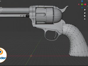 colt single action army 3D-Modell