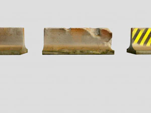 old concrete block 3D Model