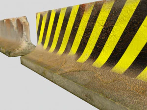 old concrete block 3D Model