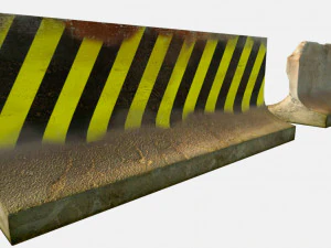 old concrete block 3D Model