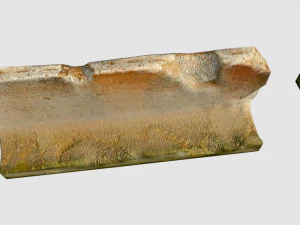 old concrete block 3D Model
