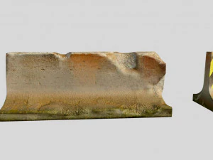 old concrete block 3D Model