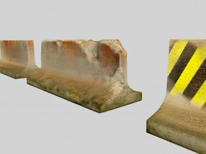 old concrete block 3D Model