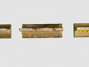 old concrete block 3Dモデル