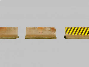 old concrete block 3D Model