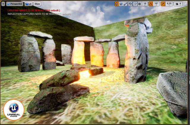 old stone stonehenge 3D Модель .c4d .max .obj .3ds .fbx .stl .blend 