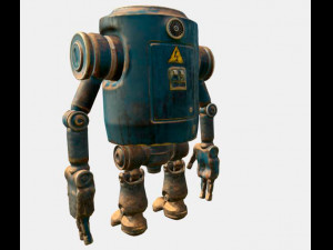 dirty robot 3D-Modell