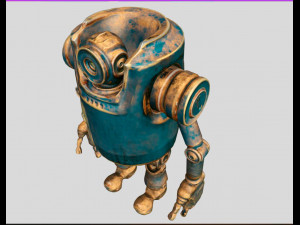 dirty robot 3D-Modell