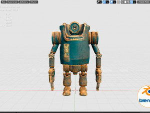 dirty robot 3D-Modell
