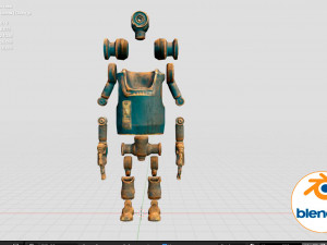 dirty robot 3D-Modell