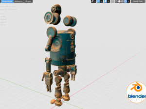 dirty robot 3D-Modell