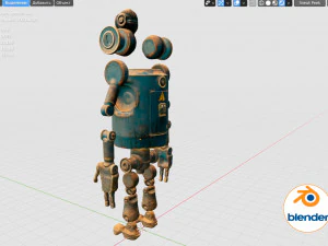 dirty robot 3D Model
