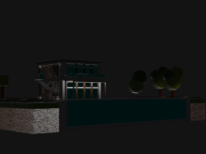 minimalist house low poly 3d 3D Модель