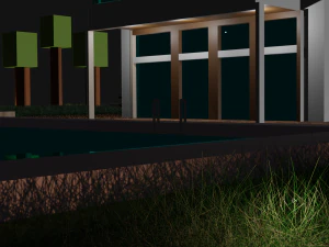 minimalist house low poly 3d 3D Model