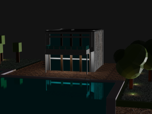minimalist house low poly 3d 3D Модель