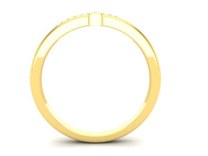 cross diamond jewelry ring for woman 3d print model Modelo de Impressão 3D