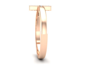 cross diamond jewelry ring for woman 3d print model Modelo de Impressão 3D