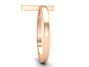 cross diamond jewelry ring for woman 3D Print Model