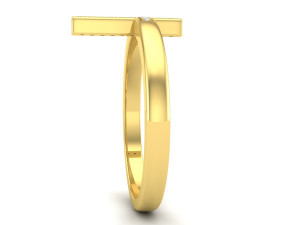 cross diamond jewelry ring for woman 3D Print Model