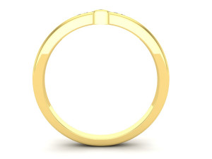 cross diamond jewelry ring for woman 3D Print Model