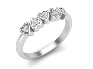 heart diamond jewelry ring for woman 3D Принт Модель