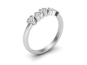 heart diamond jewelry ring for woman 3D Принт Модель