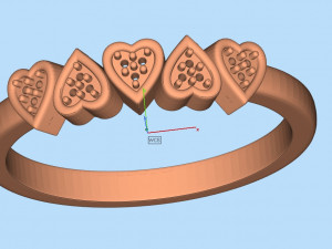 heart diamond jewelry ring for woman 3D Принт Модель
