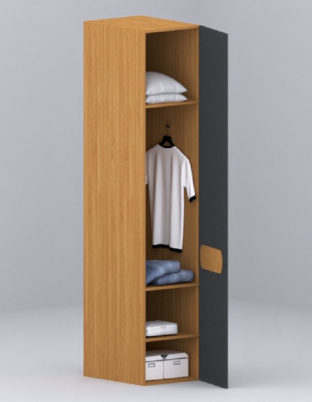 wardrobe Model 3D .c4d .max .obj .3ds .fbx .stl .blend 