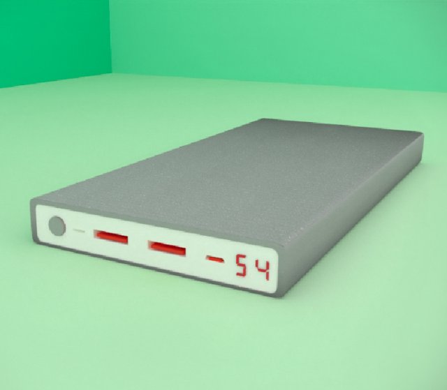 power bank 3D Model .c4d .max .obj .3ds .fbx .stl .blend 