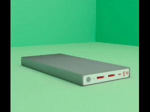 banco de energ&iacute;a Modelo 3D