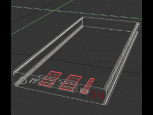 banco de energ&iacute;a Modelo 3D