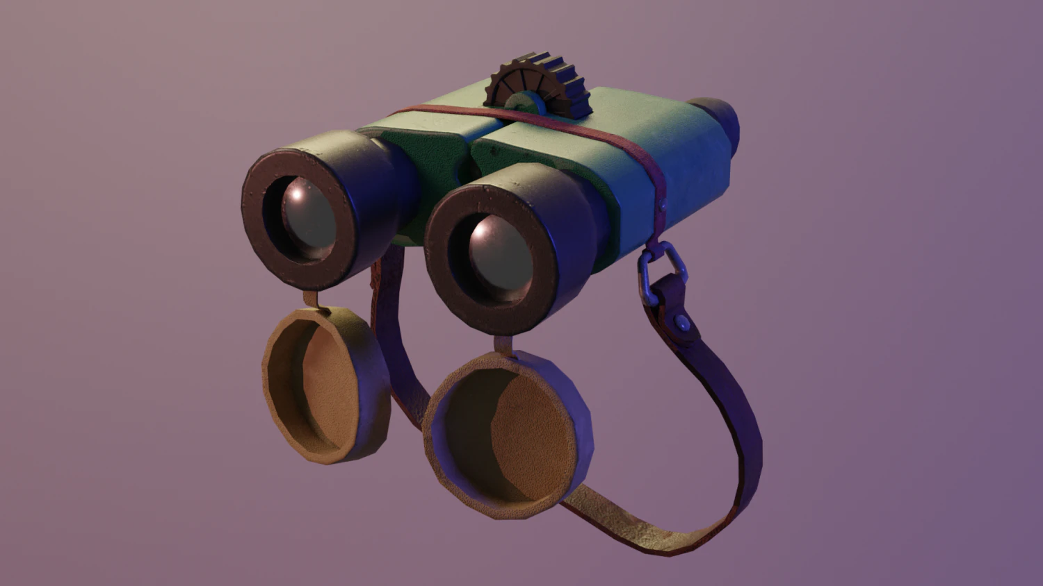 Binocular 3D Model .c4d .max .obj .3ds .fbx .stl .blend 
