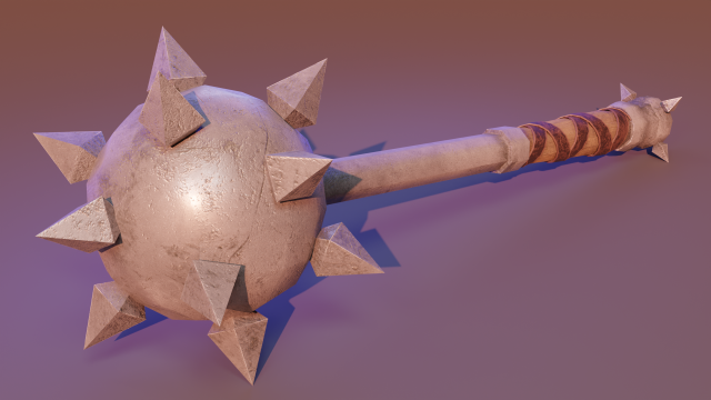 Morning star 3D Модель .c4d .max .obj .3ds .fbx .stl .blend 