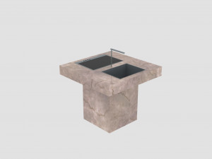 outdoor kitchen Model 3D