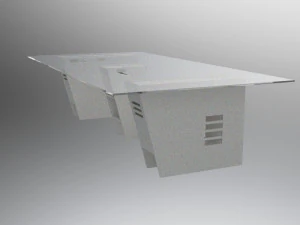 desk with two workstations 3D Model