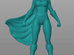 パワーガール 3Dモデル