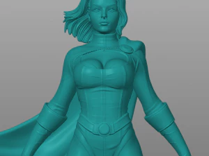 Garota Poderosa Modelo 3D