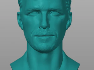데이비드 베컴 흉상 3D 모델 3D 프린트 모델
