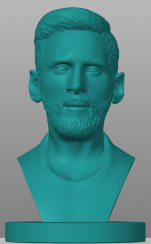 Messi bust 3d prinr 3D-Druckmodell .c4d .max .obj .3ds .fbx .stl .blend 