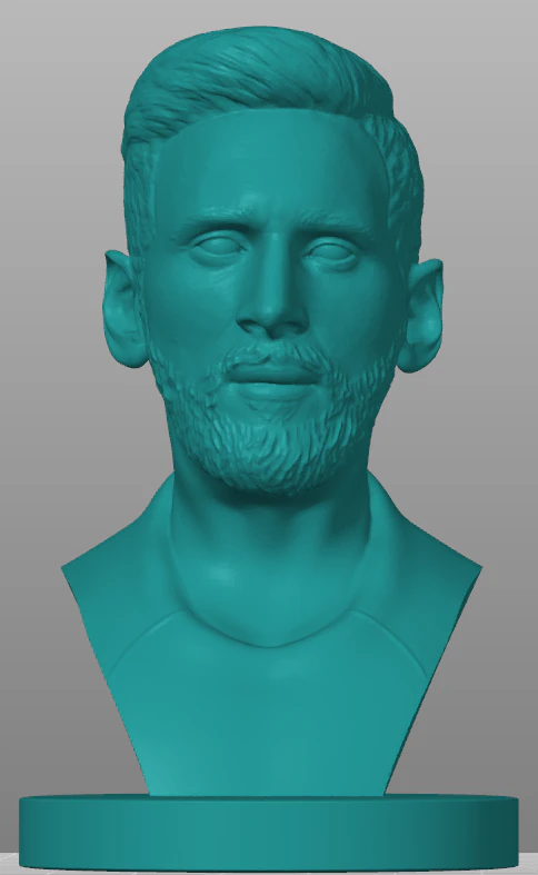 Messi bust 3d prinr 3D Print Model .c4d .max .obj .3ds .fbx .stl .blend