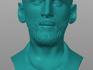 Messi bust 3d prinr Modelo de Impressão 3D