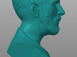 Messi bust 3d prinr 3D-Druckmodell