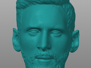 Messi bust 3d prinr 3D-Druckmodell