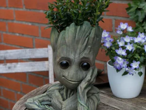 그루트 꽃그릇 3D 프린트 모델