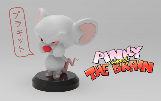 The Brain Pinky and Brain 3D Принт Модель .c4d .max .obj .3ds .fbx .stl .blend 