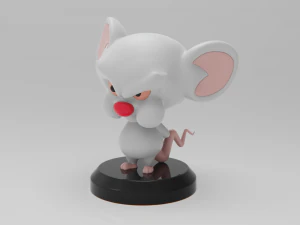 The Brain Pinky and Brain 3D Print Model