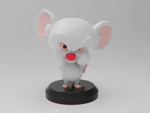 The Brain Pinky and Brain 3D Print Model