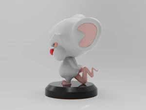 The Brain Pinky and Brain 3D Print Model