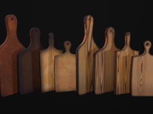 cutting board old and new 3D Модель